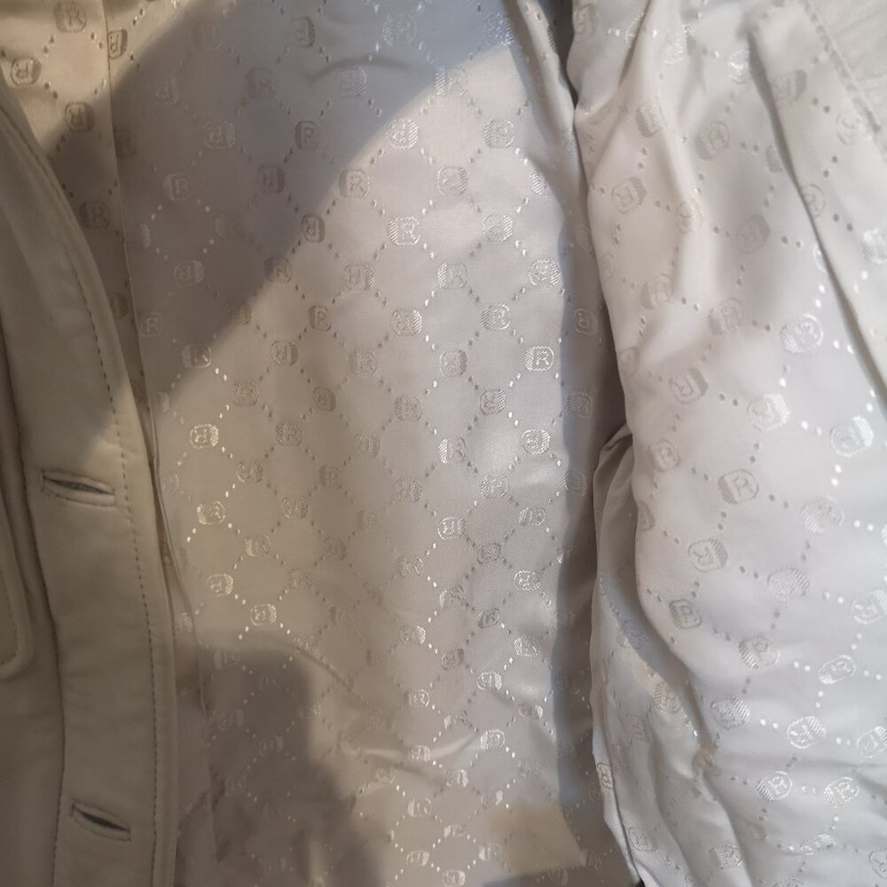 Fitted Kenneth Cole XS Real Leather Spring/Fall Collared Jacket - Picture 4 of 6